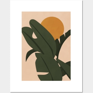 Banana Leaves Boho Style Posters and Art